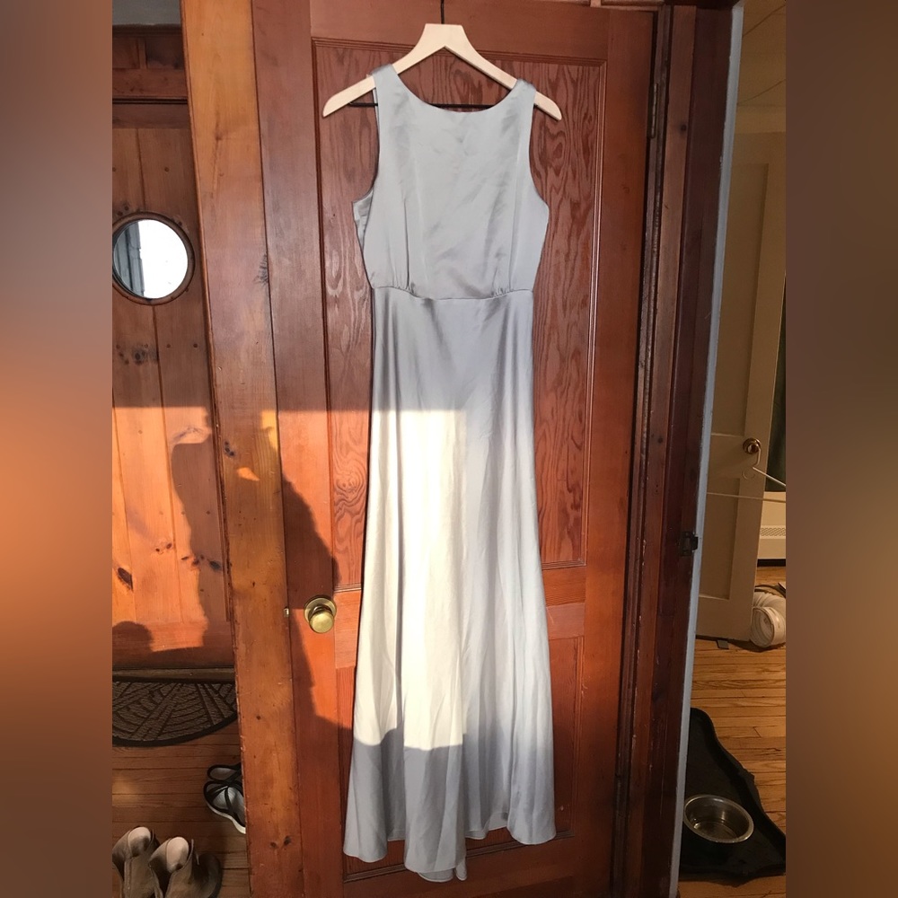 BHLDN Beckett Satin Charmeuse Maxi Dress